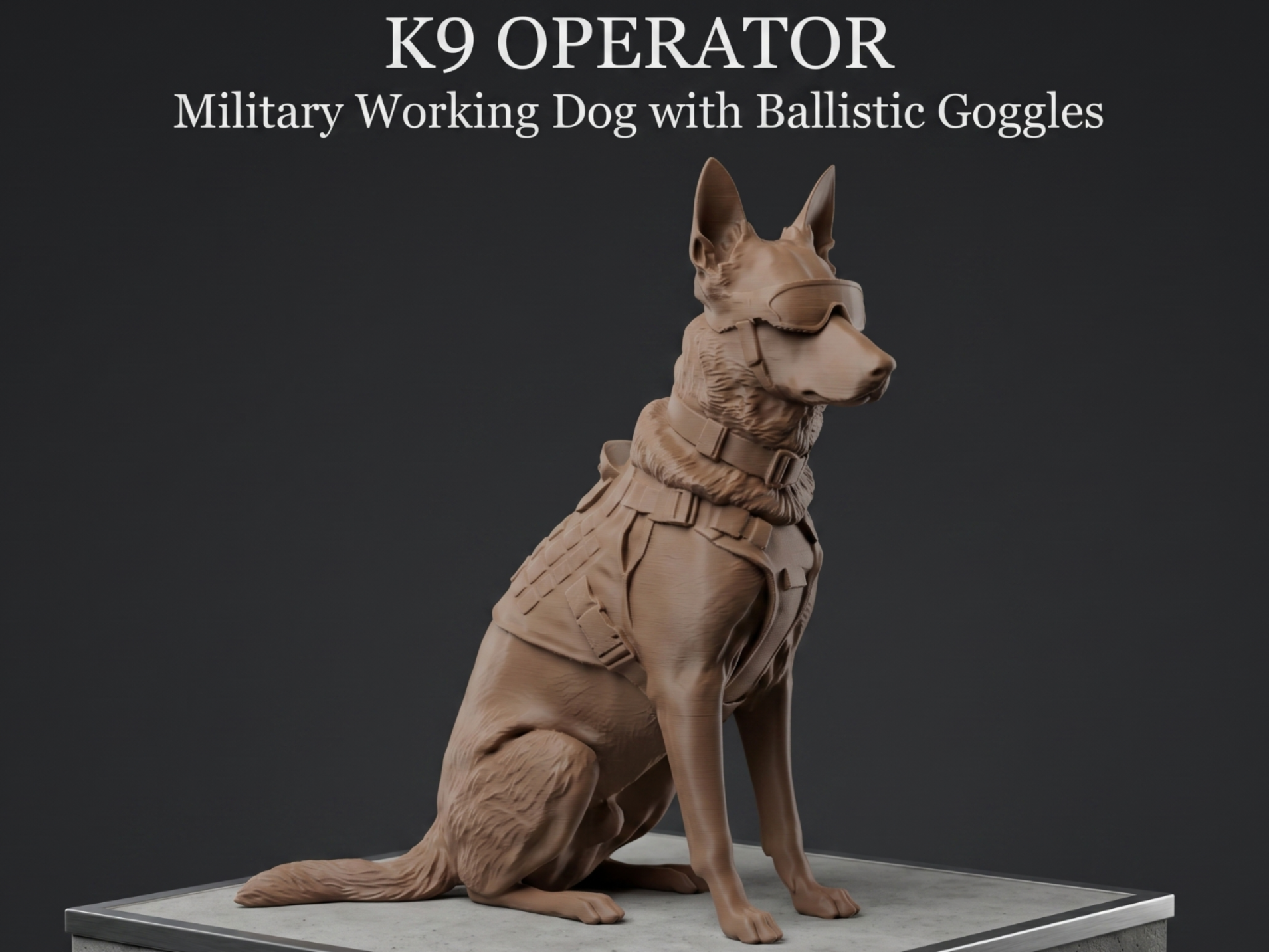 K9 Operator (German Shepherd) Tactical Working Dog