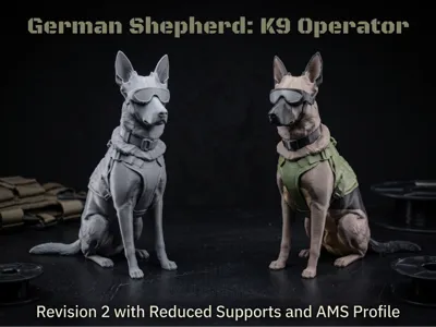K9 Operator (German Shepherd) Tactical Working Dog