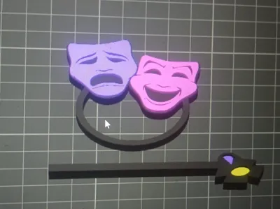 theater model hairpin