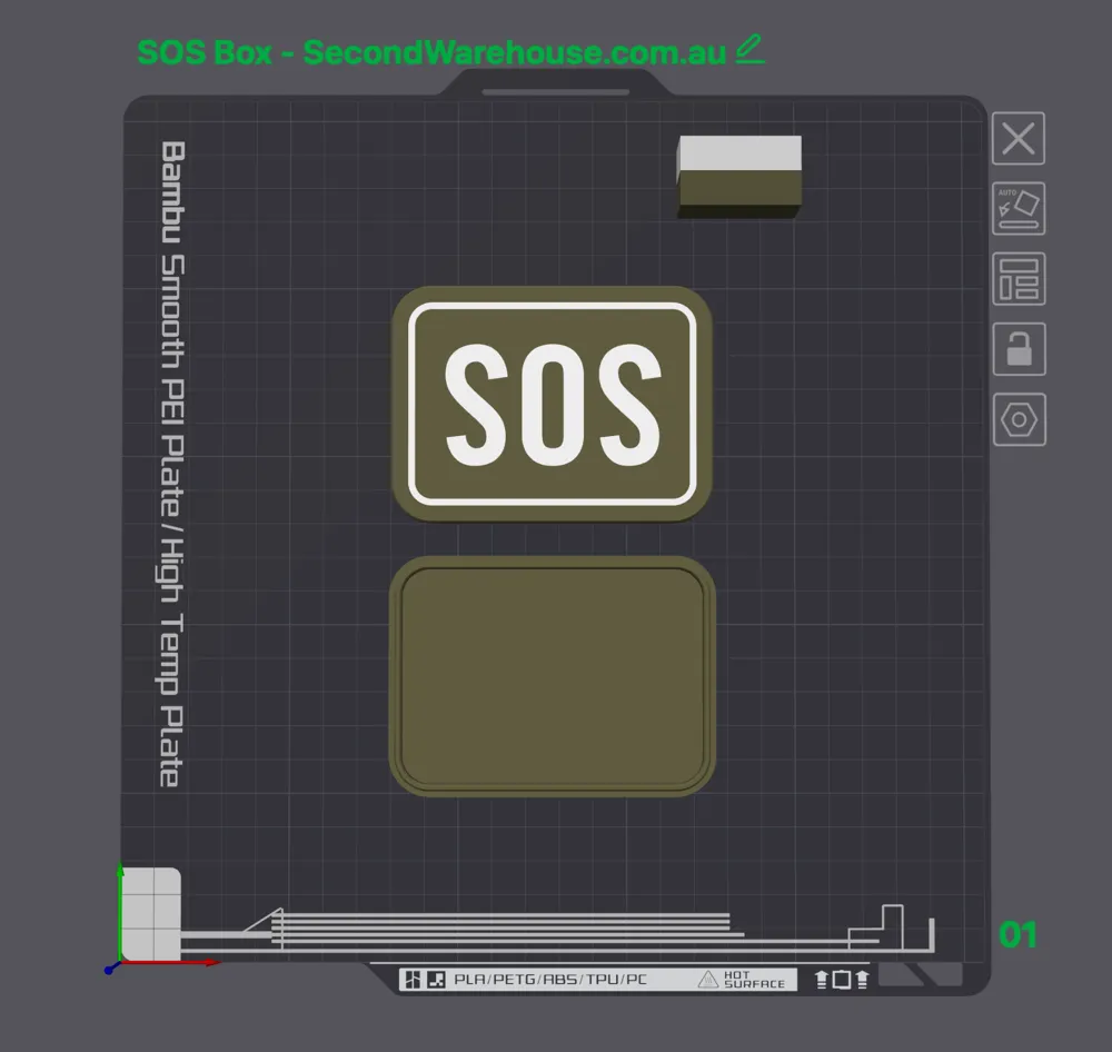 Rescu Box Survival Rescue Kit SOS Box by SecondWarehouse.com.au - MakerWorld