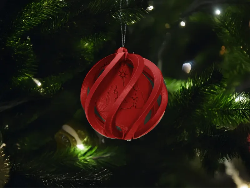 Christmas nativity ball