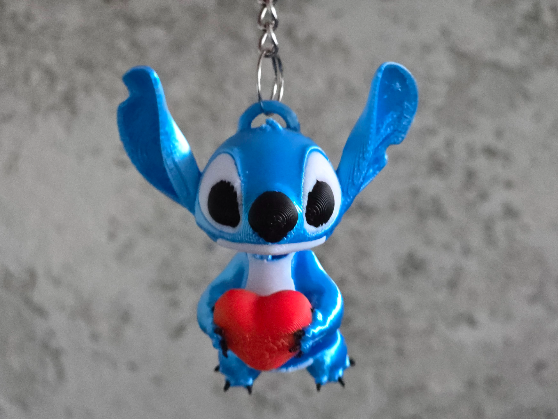 Valentine's Stitch Mini Flexi Keychain
