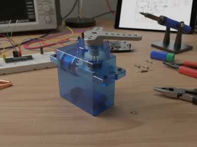 90-degree Servo Model