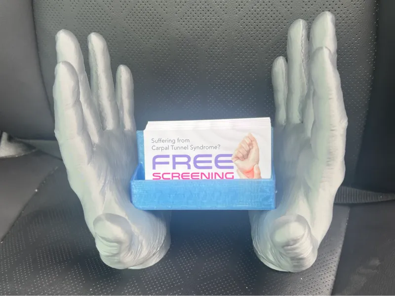 Hand Business Card Holder