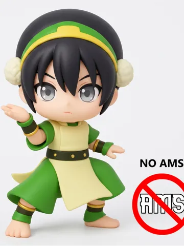 Accesorio para impresora 3D: Chibi Toph Beifong - Multi-Part Color (No AMS) — vista de referencia 2
