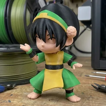 Accesorio para impresora 3D: Chibi Toph Beifong - Multi-Part Color (No AMS) — vista de referencia 4
