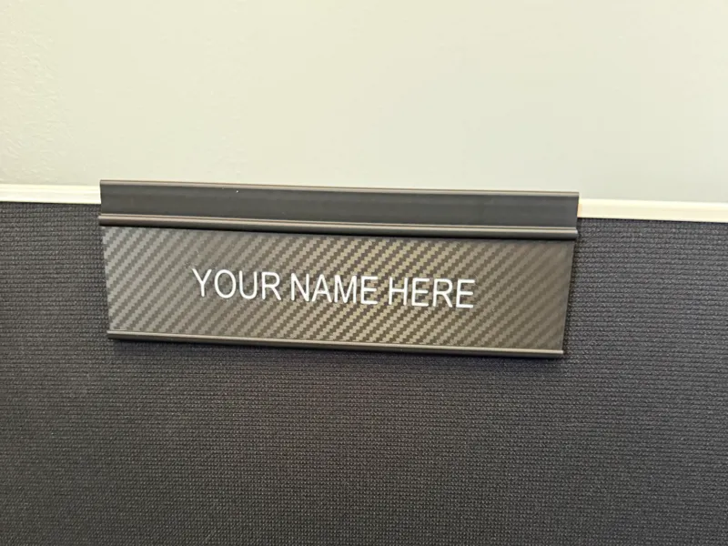 Cubicle Name Plate Holder