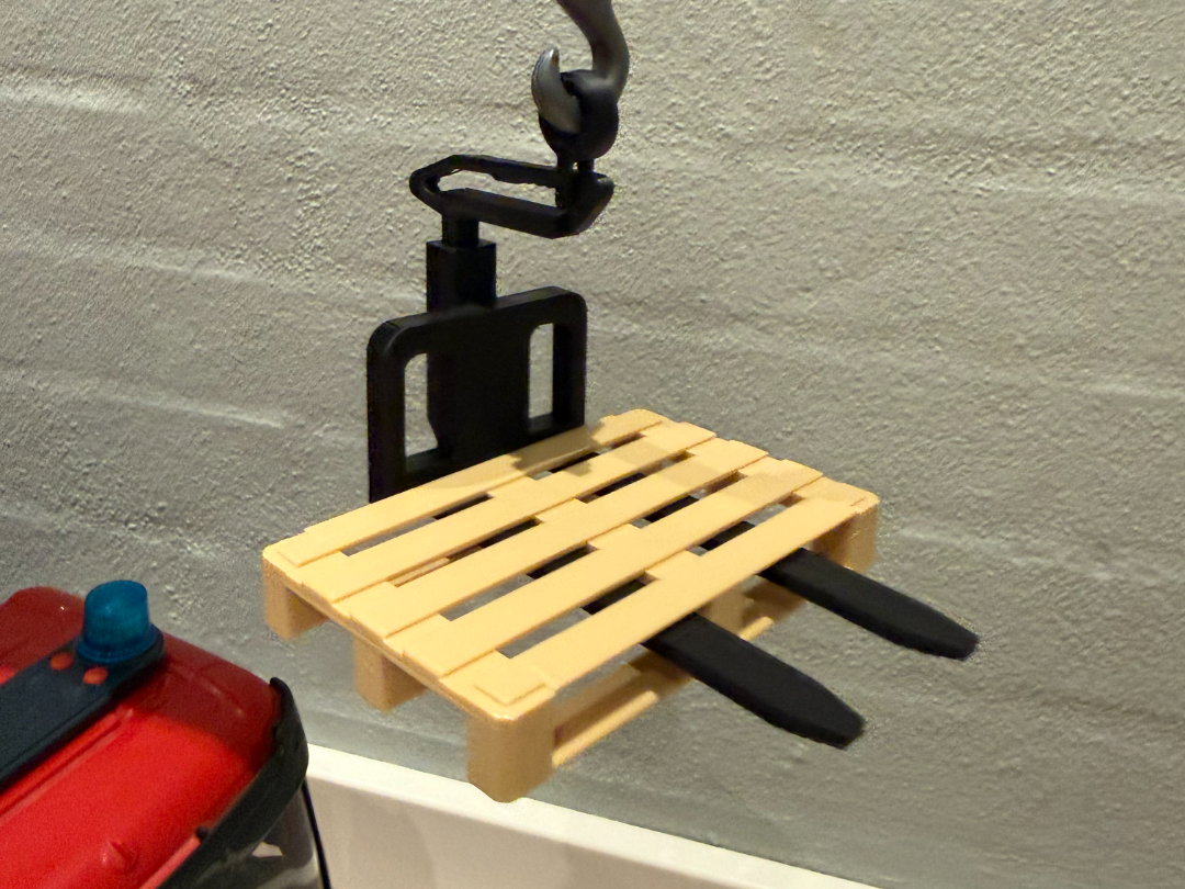 Bruder Crane Pallet Fork Attachment
