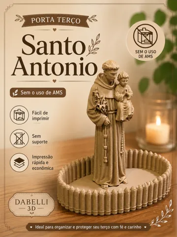 Soporte: Porta terço Santo Antonio — vista de referencia 2