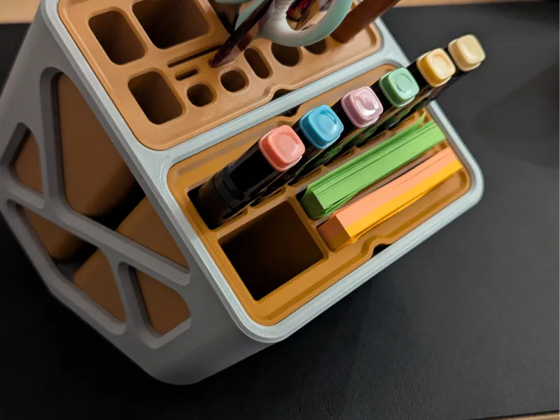 Modular Desk Organiser Bin for Markers & Post-Its