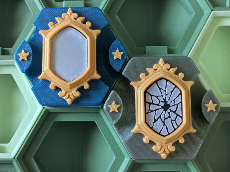 Hextraction Mirror & Broken Mirror Tiles
