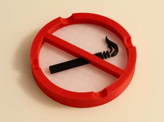 No smoking ashtray