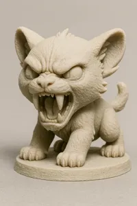 Figurine de chaton dents de sabre — photo 2