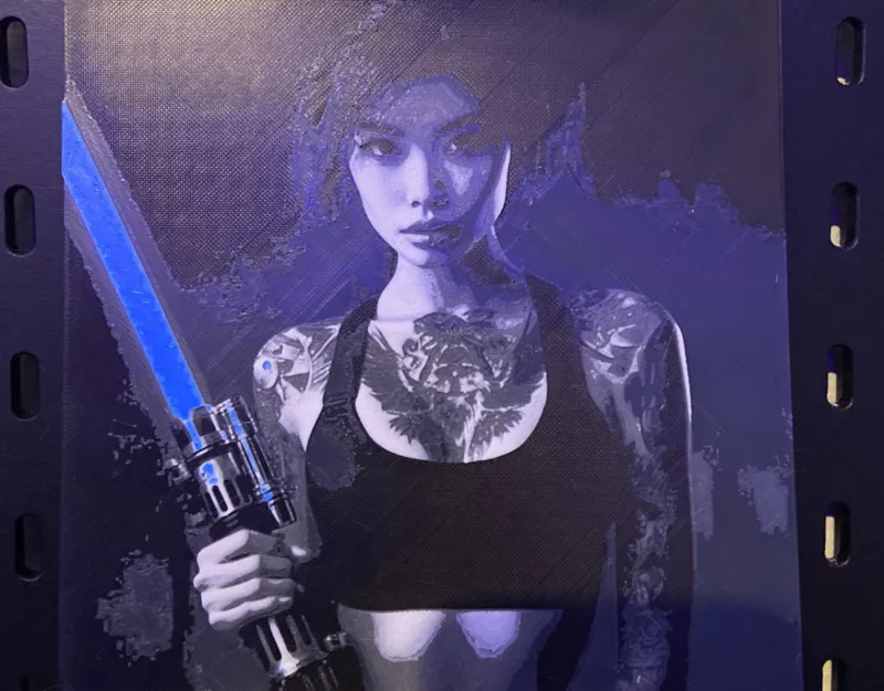 starwars girl hueforge