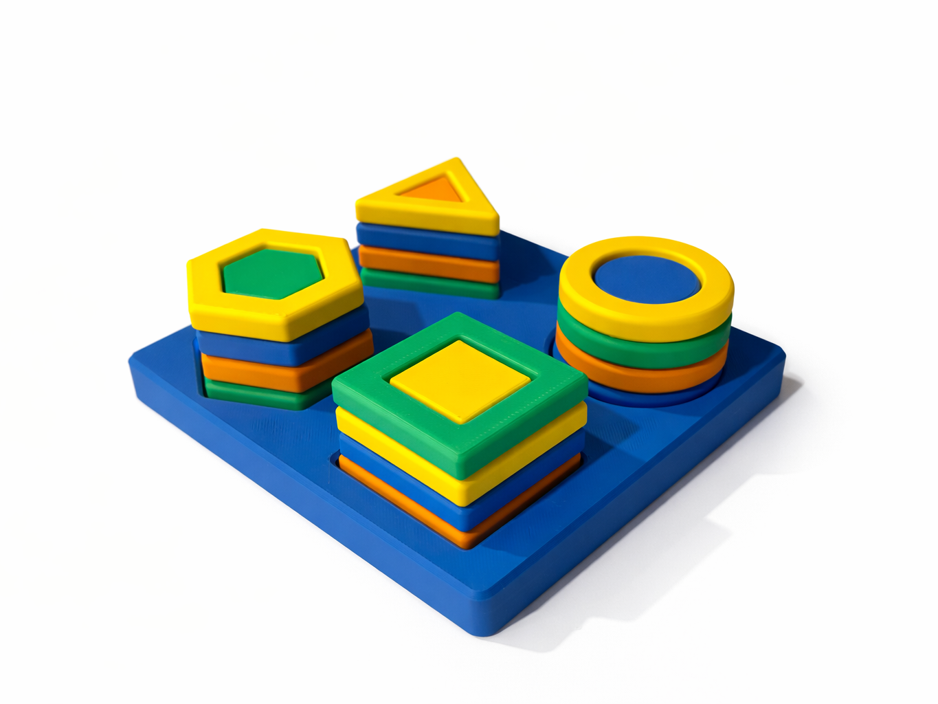 4-Shape Stacking Board