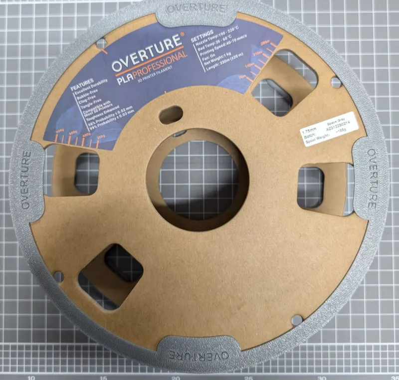 Overture Cardboard Spool Adaptor Tyre for AMS
