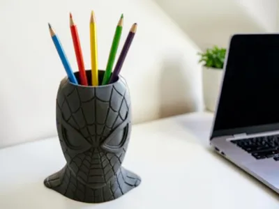 Spiderman Mask Pen Holder - Desk organizer