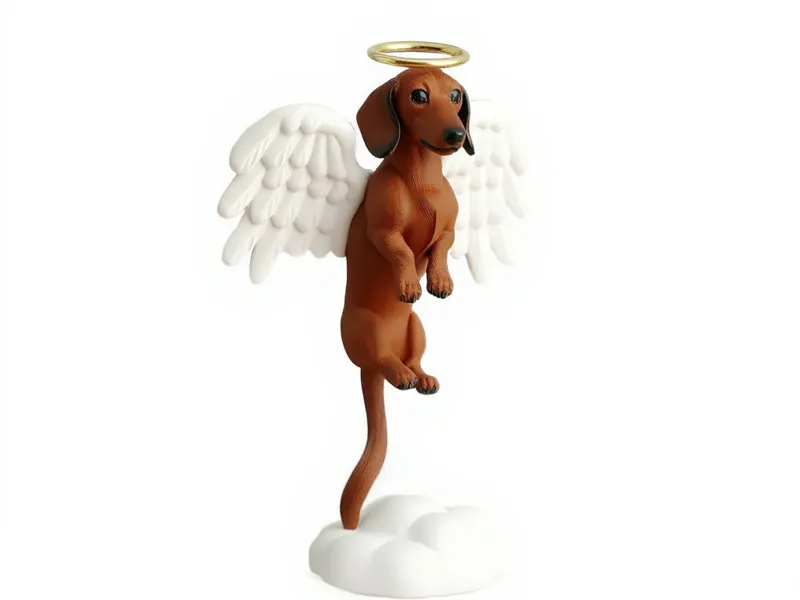 Coco - Perro Ángel Salchicha - Flotante