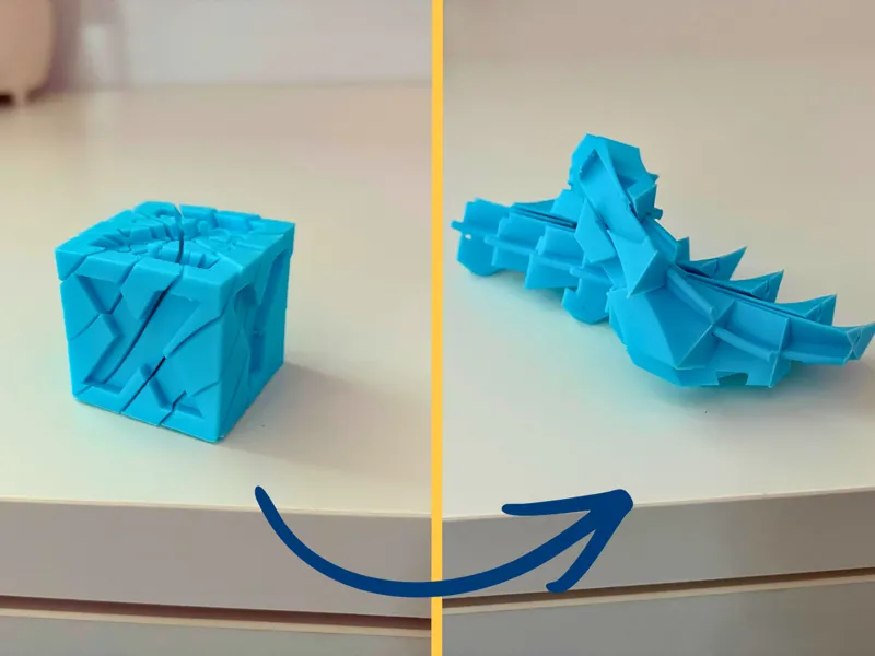 Twisty Spiral Fidget Calibration Cube