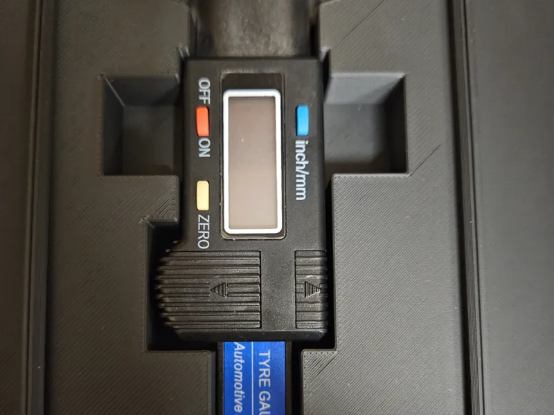 Gridfinity Tiefenmesser digital Tyre Gauge 2x4x3