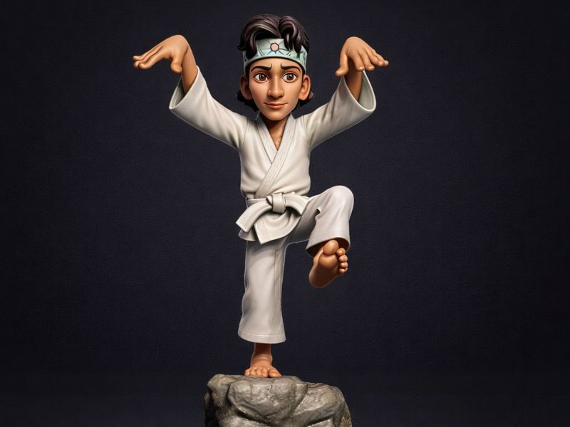 Daniel laruso  The Iconic Crane Kick