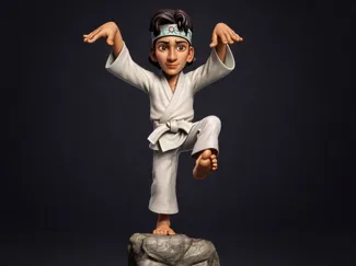 Daniel laruso The Iconic Crane Kick