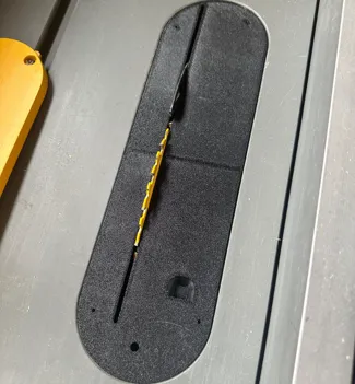 DWE7485 zero clearance insert halved with M3 screw