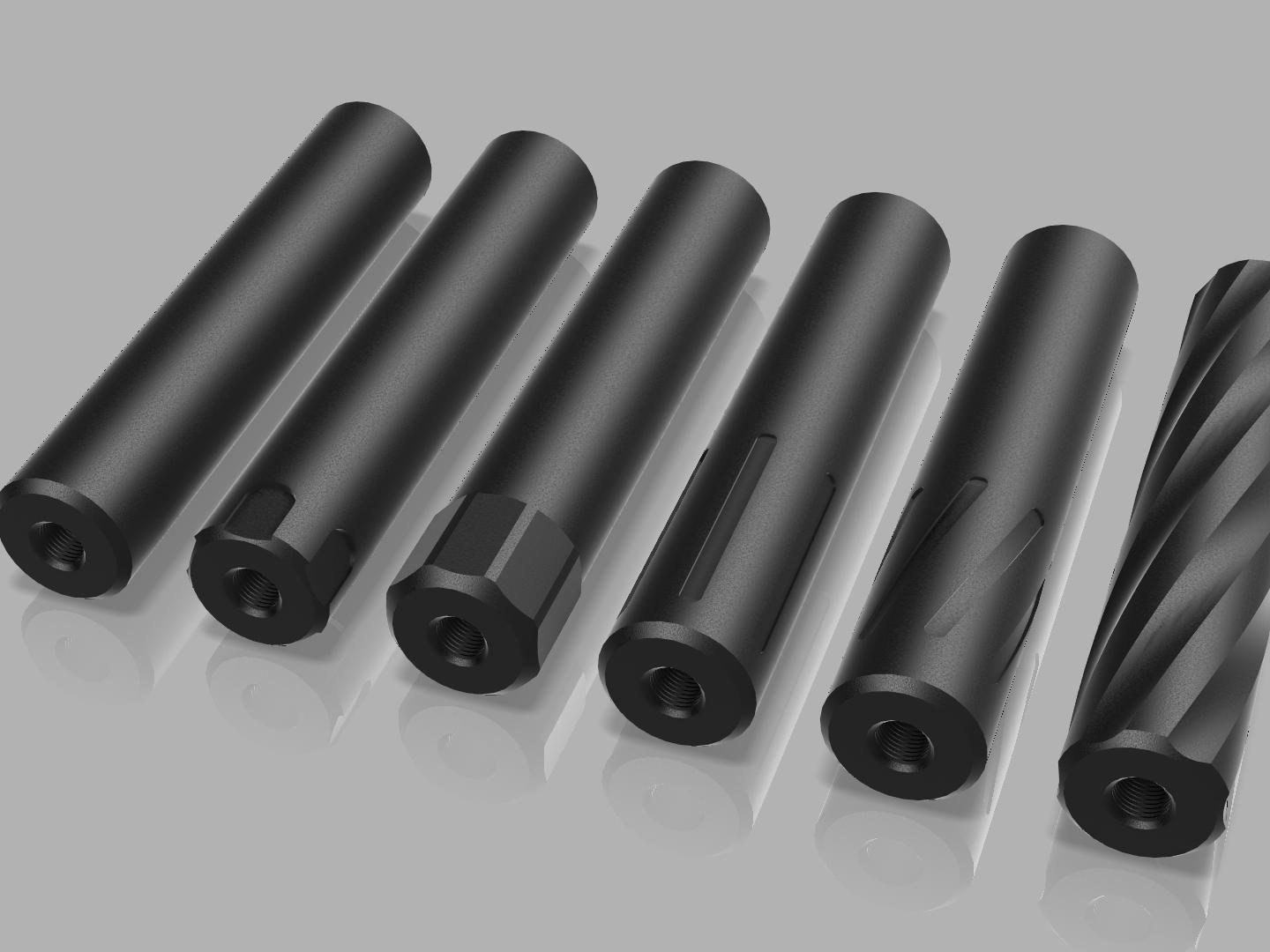 Simple Airgun Moderator .46 (5/8"-32 UN)