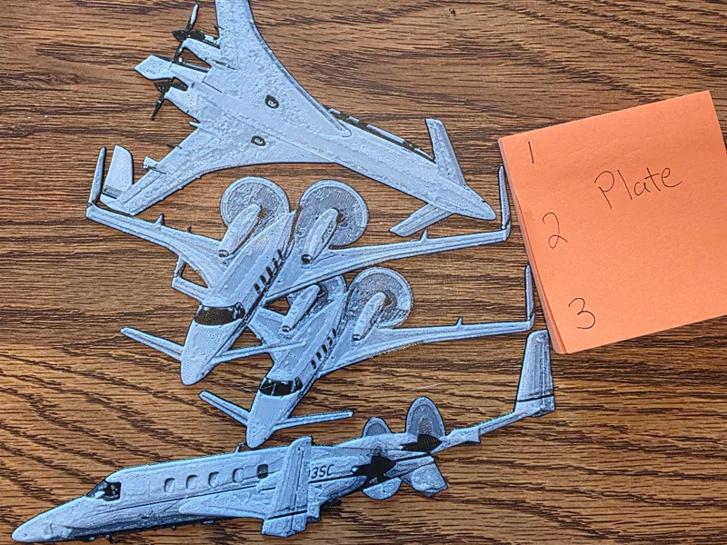 Beechcraft Starship Hueforge Bookmark Set of 3