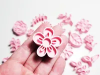 Set de tampons fleurs et feuilles — photo 4