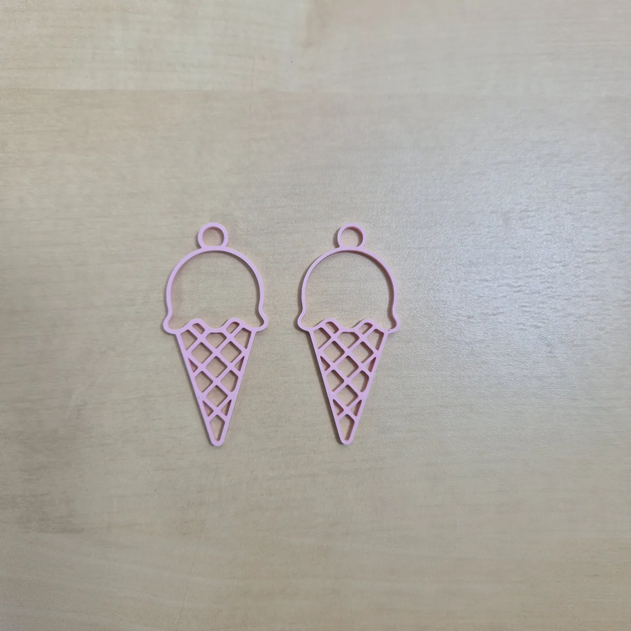 Earrings ice cream cone view 4
