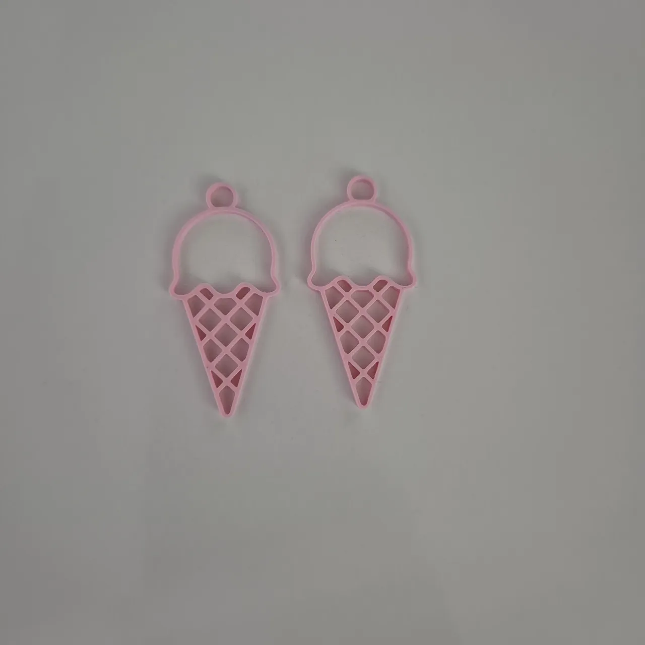 Earrings ice cream cone view 3