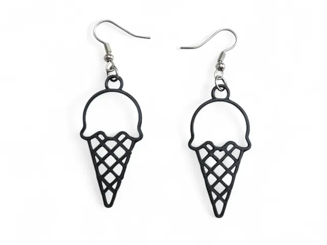 Earrings ice cream cone