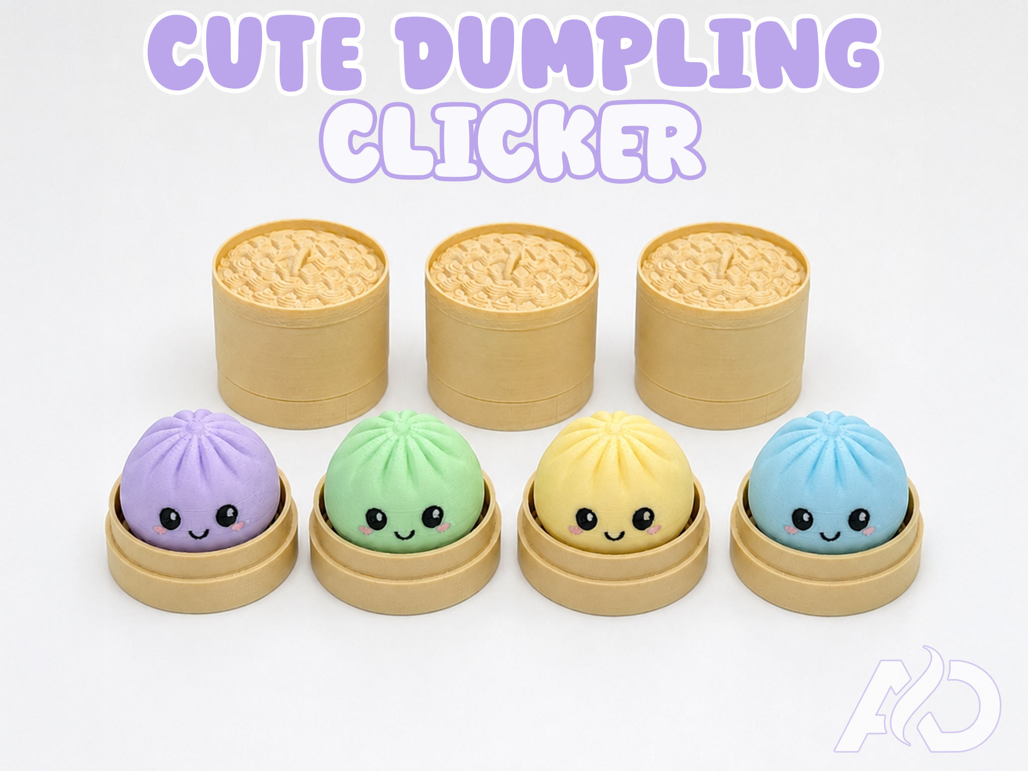 Miniatura 3 do modelo 3D CUTE DUMPLING CLICKER