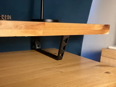 Desk monitor riser shelf stand support bracket