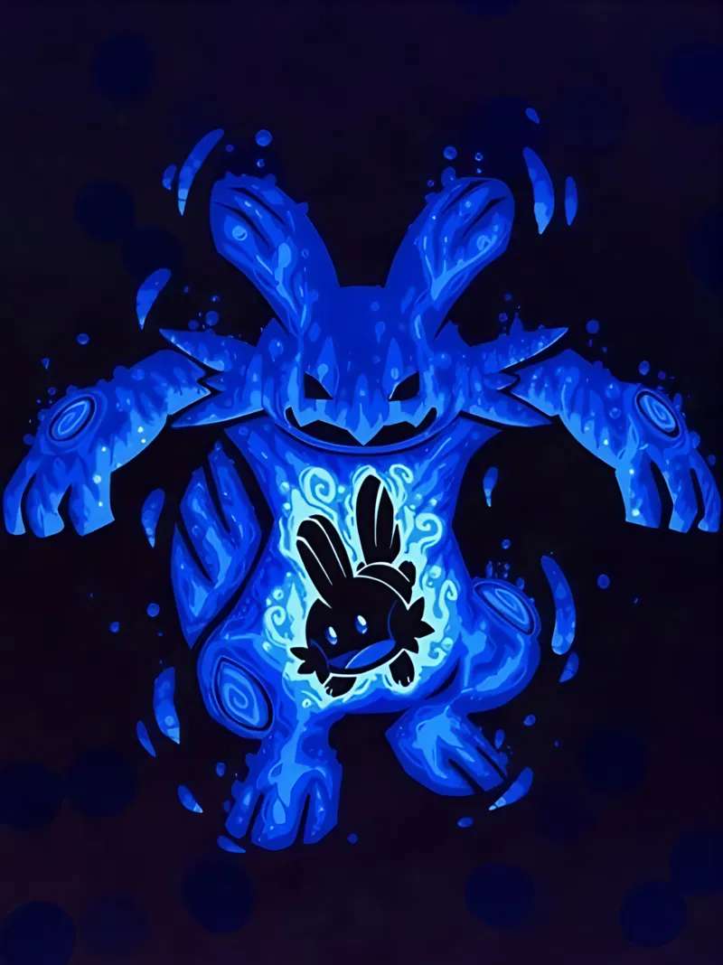 Mudkip HueForge / The Sea Swamp Creature Within