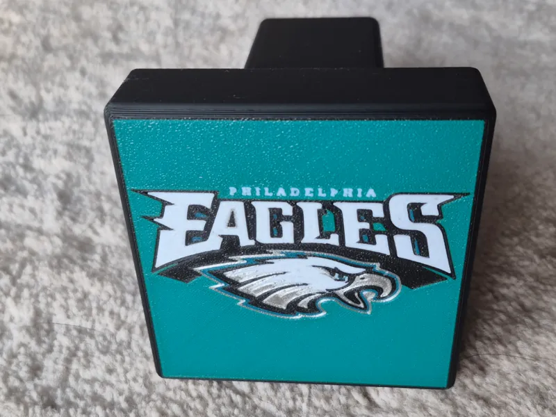 Philadelphia Eagles logo Trailer hitch cover