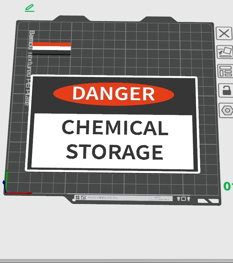 Transitional Sample Storage Sign chemical storage sign by rileyb09 MakerWorld: Download Free 3D Models
