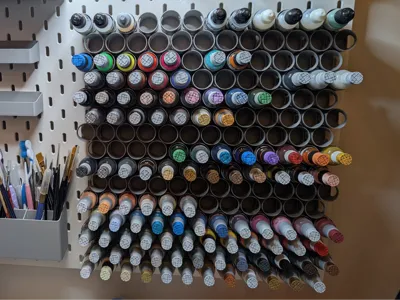 Skadis paint bottle support