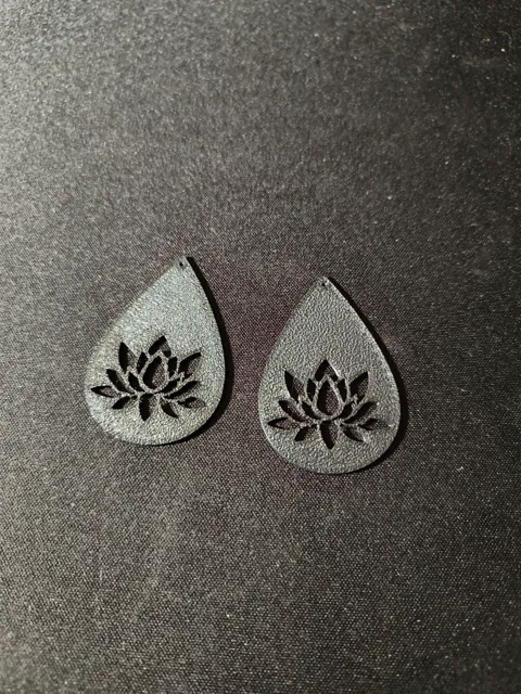 Earrings Flowers Water Lily view 2
