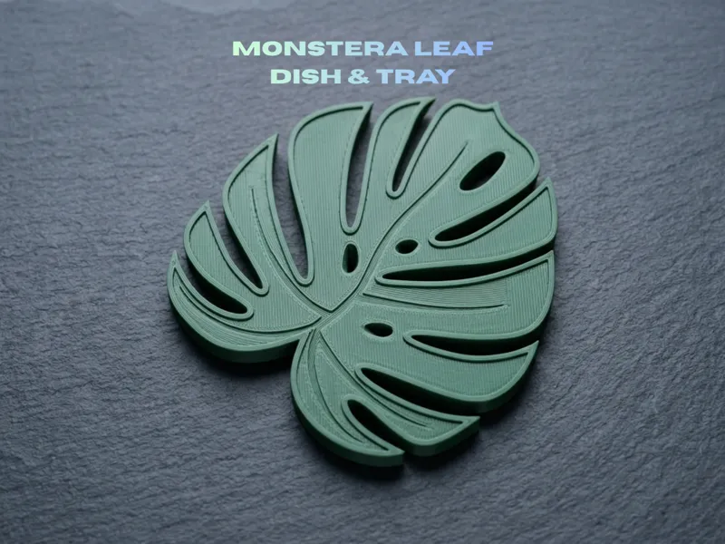 Monstera Leaf Dish and Tray