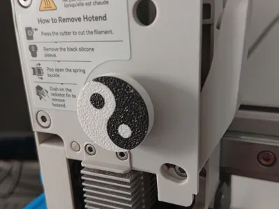 Yin Yang symbol Bambu Lab A1 Extruder Spin Disc