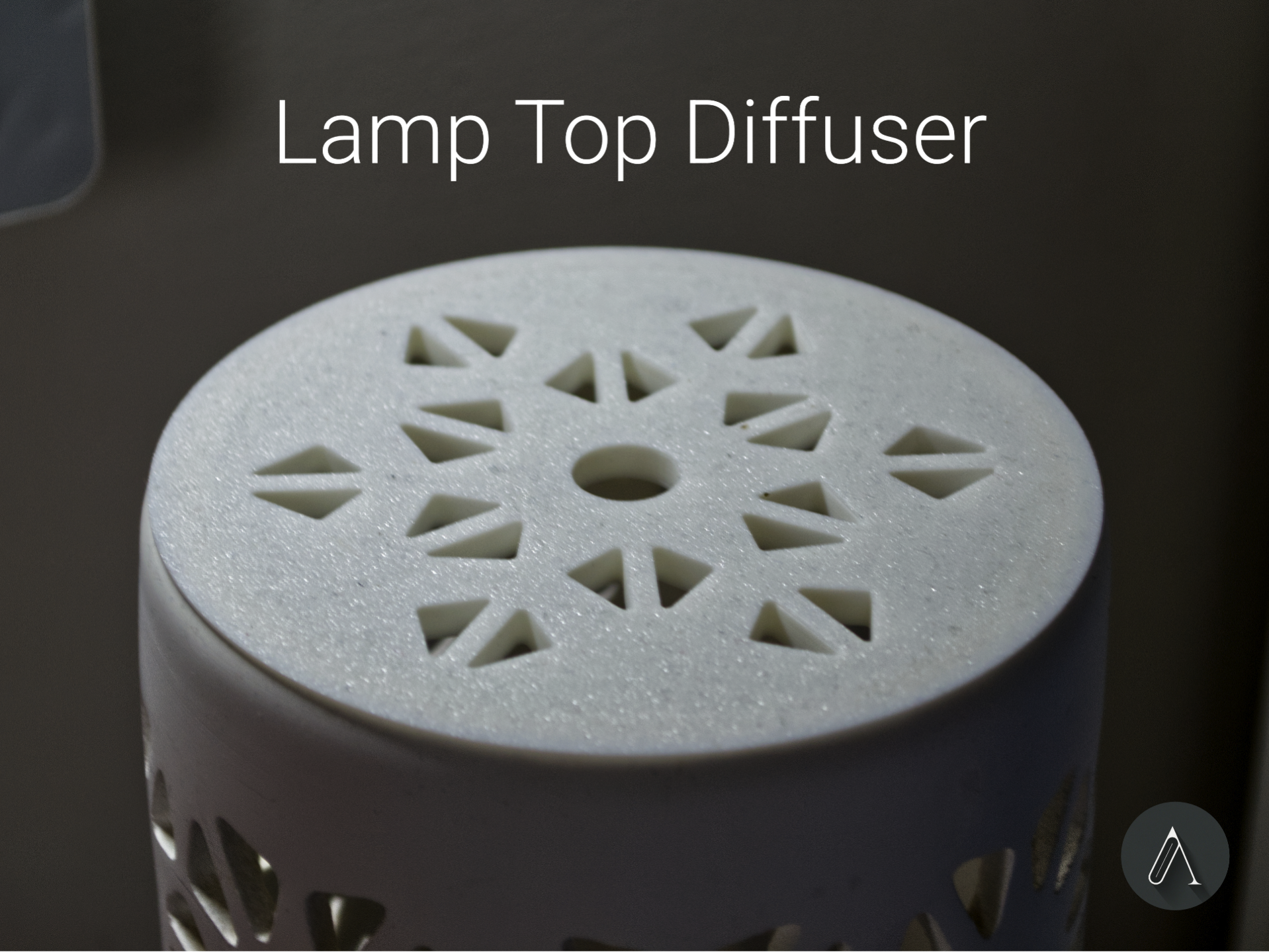 Lamp Top Diffuser – Flower Pattern Edition