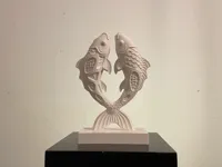 Sculpture de poissons façon hexagones — photo 2