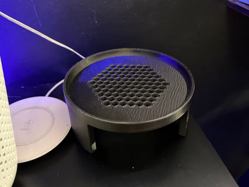 Air purifier shelf