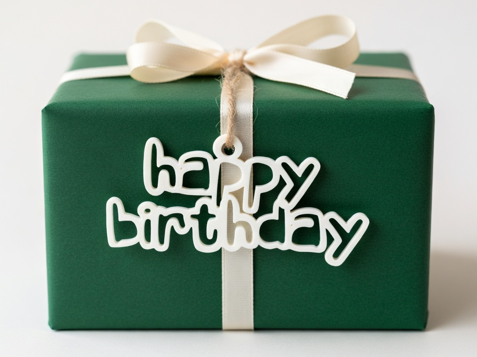 Happy Birthday Gift Tag – Present Decor