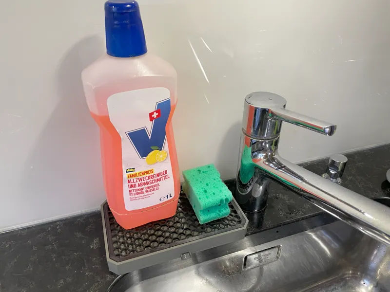 Dish for sponge and detergent