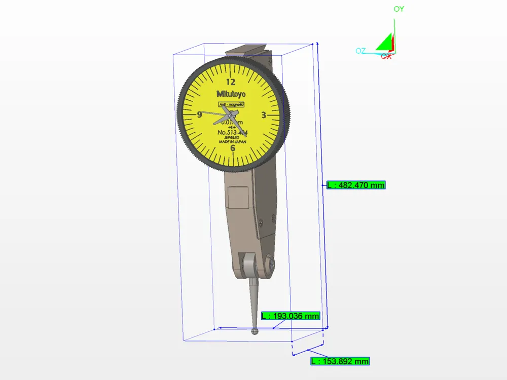 Mitutoyo Mechanical lever comparator Wall Clock by Badakgil MakerWorld