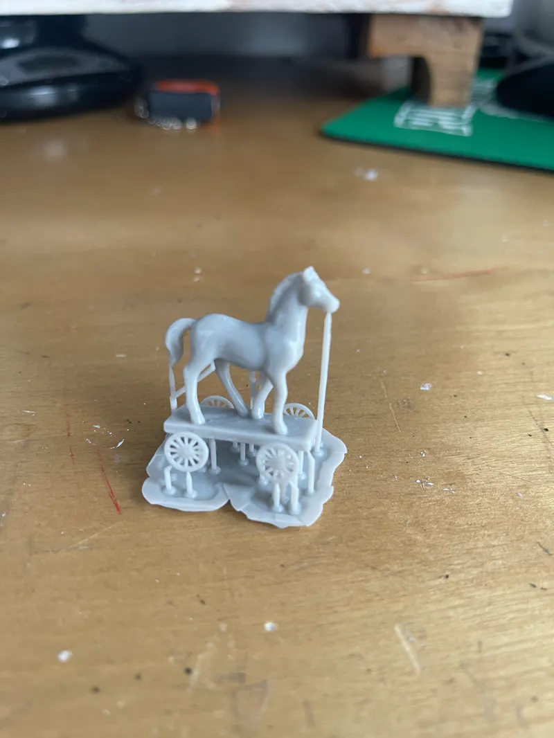 Horse on cart