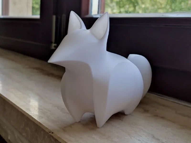 Small fox statue